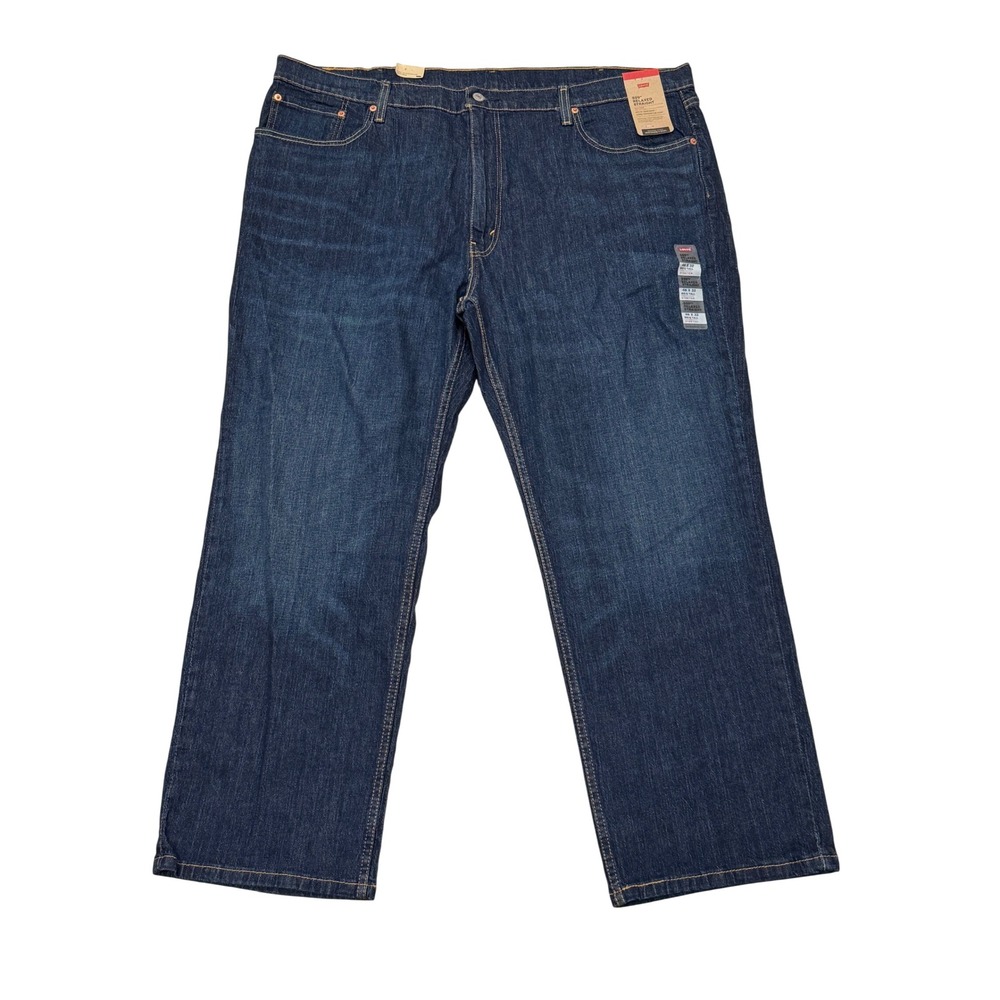 NEW Levi's 559 Mens Relaxed Straight Big Tall Stretch Jeans 46x32 Dark Wash